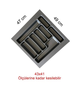 Çekmece İçi Düzenleyici, 47x49 cm, Çok Amaçlı ve Kesilebilir