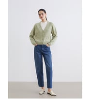 LCW Modest İndigo Barrel Fit Kadın Jean Pantolon
