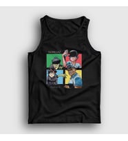 Presmono Unisex Siyah Humanz Gorillaz Atlet 54700tt