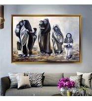 Altın Çerçeveli dekoratif tablo a388 (Gold)