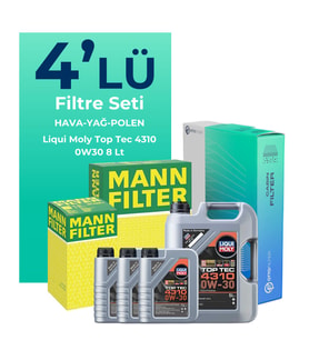 MANN Citroen Jumper 2.0 BlueHDi Dizel Filtre Bakım Seti Liqui Moly Motor Yağlı (2015-2020) 4 Lü