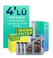 MANN Citroen Jumper 2.0 BlueHDi Dizel Filtre Bakım Seti Liqui Moly Motor Yağlı (2015-2020) 4 Lü