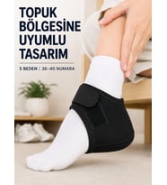 S Beden Topuk Çorabı 36-40 Numara Ayarlanabilir Cırtlı Topuk Destekleyici