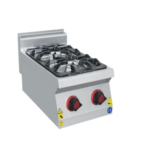 CSA Karacasan 40 cm 700 Seri Set Üstü İki Gözlü Tüplü Ocak
