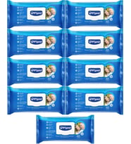 Canped Hasta Vücut Perine Temizleme Islak Mendil Havlu 48 Yaprak XL (9 Lu Set) Plastik Kapaklı