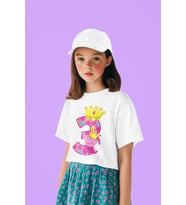 Peppa Pig 3 Yaş Baskılı Unisex Çizgi Film Çocuk Tişört (1-12 Yaş)