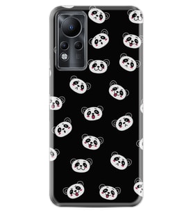 INFINIX Note 11 Pro Note 10 Hot 9 Play Kılıf Desemli Silikon Panda Suratları 1773