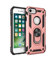 Apple iPhone 7 Kılıf Sofya Yüzüklü Silikon Kapak - Rose