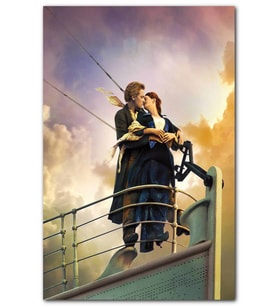 Cakatablo Titanic Jack ve Rose Güverte Pozu MDF Tablo