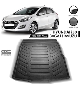 Hyundai İ30  Bagaj Havuzu 2012-2015 Arası Havuzlu Bagaj Paspası