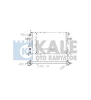 Opel Astra G 2.0 16V 1997- Su Radyat&ouml;r&uuml; Mekanik 378X600X32 93174625 Autolux
