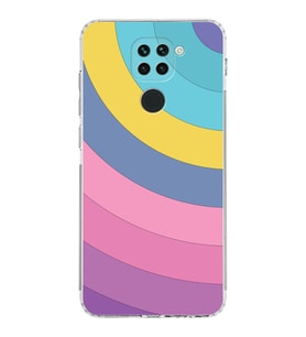 Xiaomi Redmi Note 9  Kamera Korumalı Kapak Renk Cümbüşü Tasarımlı Şeffaf  Kılıf