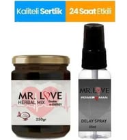 Mr. Love Erkeklere Özel Doğal Macunu 250 gr & Mr. Love Uzun Süreli Sprey