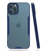 Durukar® iPhone 12 Pro Max Kılıf Platin Silikon - Lacivert