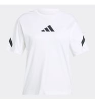 adidas JE7857 W Z.N.E. TEE Kadın T-Shirt (Beyaz)