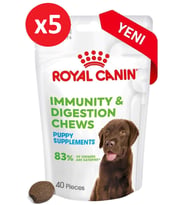 Royal Canin Immunity&Digestion Chews Bağışıklık ve Sindirim Sistemini Destekleyen Tamamlayıcı Köpek Ödül Maması 100g*5Paket
