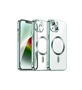 Apple İphone 15 Kılıf Kross Magneticsafe Kapak - Koyu Yeşil