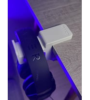 Lexroo Premium Beyaz Masa Kenarı Kulaklık Standı – Polardock Edition