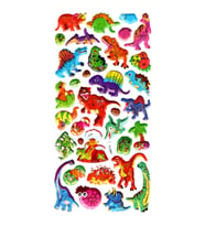 Sticker Kabartmalı Stiker Defter, Planlayıcı Etiket (limyl-043) - 17X9 cm - Vahşi Dinazorlar