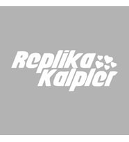 Replika Kalpler Araba Sticker siyah 16x6 CM (Beyaz)