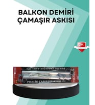 Kare Küpeşte Uyumlu Balkon Çamaşır Askısı 25x60 cm Beyaz Pratik