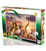 KS Games 100 Parçalık Madagascar Lisanslı Çocuk Puzzle - Erkek Çocuk - MG714
