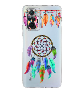 PrintiFy Xiaomi Redmi Note 10 Pro ile Uyumlu Nazar Boncuğu 6  Kamera Korumalı Şeffaf Silikon Kılıf