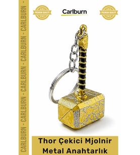 Özel Üretim Karakter Figür Hediye Koleksiyon Thor Çekici Mjolnir Metal Anahtarlık