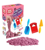 Art Sand Aksesuarlı Pembe Oyun Kumu 1000 Gr. - Kinetik Kum Seti - Natural Kum - Doğal Kum