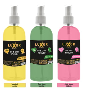 Luxor Kimya Tropikal  Özel Koku Çilek Sakız 100 ML 3'lü Set
