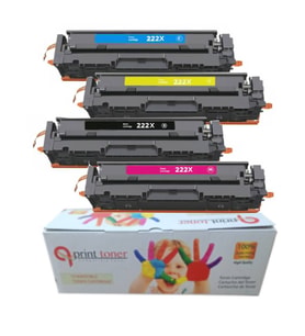 HP 222X W2220X MUADİL TONER SET ÇİPLİ YÜKSEK KAPASİTE LaserJet 3201 LaserJet 3204 LaserJet 3288