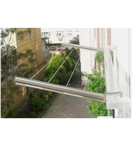 8x3 ve 6x2.5 cm Uyumlu Alüminyum Balkon Çamaşır Askılığı Takılabilir Küpeşte Kurutmalık Kare Boru Uyumlu BALKON DEMİRİ