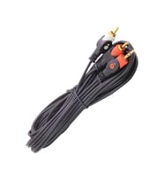Kablo Aux 3.5mm Stereo 2rca Gold 1.5 M (Siyah)