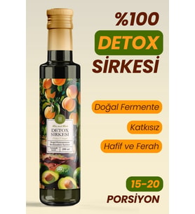 Detox Sirkesi - Doğal Fermantasyon, %100 Doğal, Katkısız, 250 ml