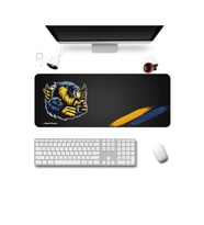 SonicTouch Klavye Mousepad 40x90cm Dikişsiz Pürüzsüz Su Geçirmez Bir Renk Tutkusu Sarı Lacivert