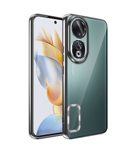 Lexroo Honor 90 Kılıf Kamera Korumalı Logo Gösteren Omega Kılıf - Siyah