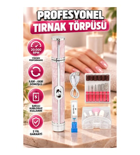 20.000 RPM Hız Ayarlı Şarjlı Manikür Pedikür Makinesi – İleri Geri Dönüşlü