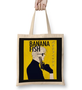 Banana Fish Ash Lynx Eiji Okumura Anime Bez Çanta Uzun Saplı