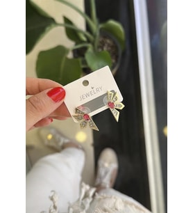 Northcity Çiçek Küpe - Pembe