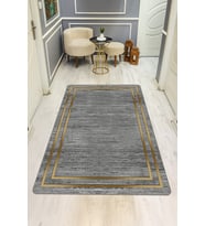 Modern Desenli Dijital Baskı Kaymaz Taban Halı H0219