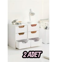 2'li Mini Çekmeceli Çok Amaçlı Organizer Takı ve Hobi Düzenleyici