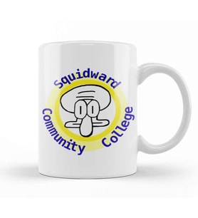 Squidward Community College Kupa Bardak Porselen