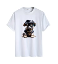 Animasyon Görselli  Unisex (Tshirt) Tişört (Beyaz)