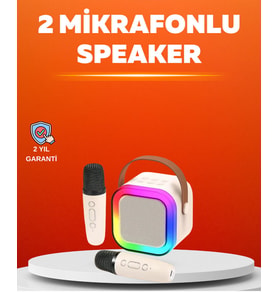Ses Efektli Mikrofonlu Kablosuz Karaoke Sistemi