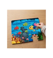 Denizaltı Canlıları - Rengarenk Balıklar Tasarımlı 24 Parça Ahşap Çocuk Puzzle MPK0828