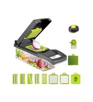 12 Bıçaklı ergonomik sebze ve meyve dilimleyici mandolin rende