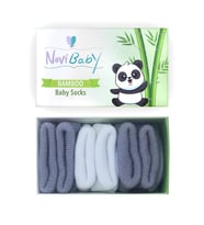 Novibaby 3'lü Bambu Yenidoğan Bebek Çorap I Cloudy I 0-6 ay (Karışık)