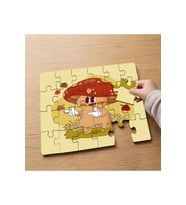 Sevimli Mantarcık Tasarımlı 24 Parça Ahşap Çocuk Puzzle MPK0704