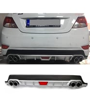 Hyundai Accent Blue Gri Difüzör Difizör Yuvarlak Egzoz Görünüm Kulaklı Tip 2010 - 2018