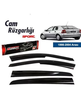 Opel Astra G (Sedan-Hb uyumlu) Mugen Cam Rüzgarlığı 1998-2003 arası 4'lü Sunplex (Beyaz)